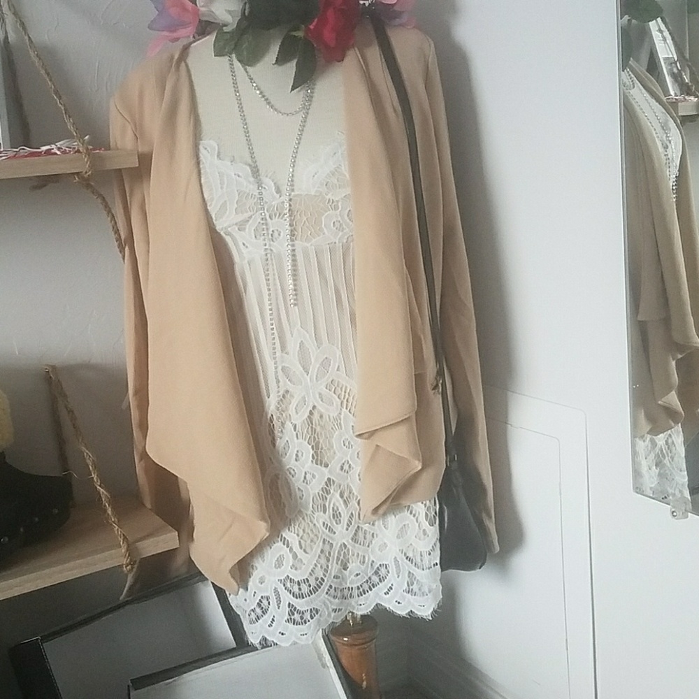 White lace dress